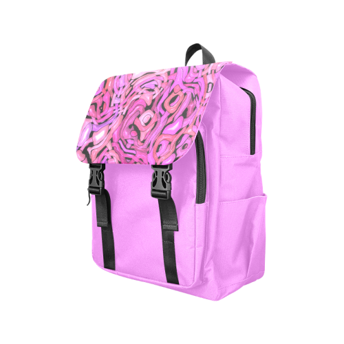 intricate emotions,hot pink Casual Shoulders Backpack (Model 1623)