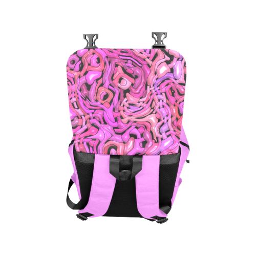 intricate emotions,hot pink Casual Shoulders Backpack (Model 1623)