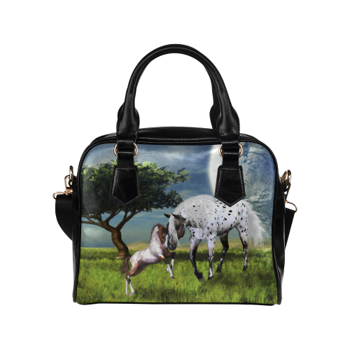 Horses Love Forever Shoulder Handbag (Model 1634)