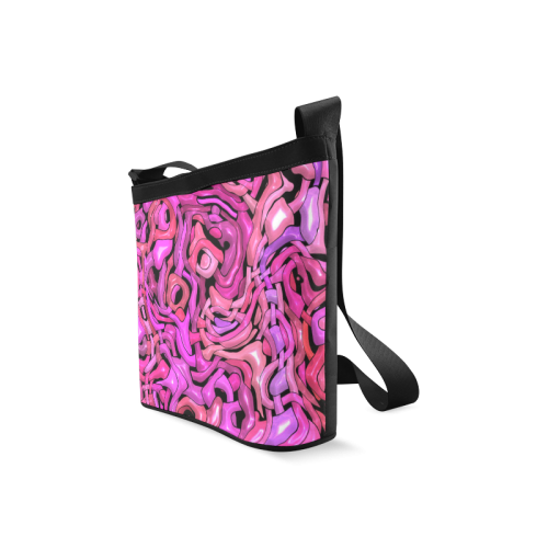 intricate emotions,hot pink Crossbody Bags (Model 1613)