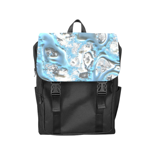 metal art 11, blue Casual Shoulders Backpack (Model 1623)