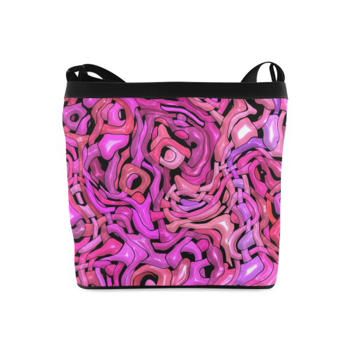 intricate emotions,hot pink Crossbody Bags (Model 1613)