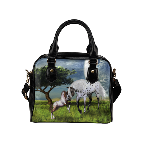 Horses Love Forever Shoulder Handbag (Model 1634)