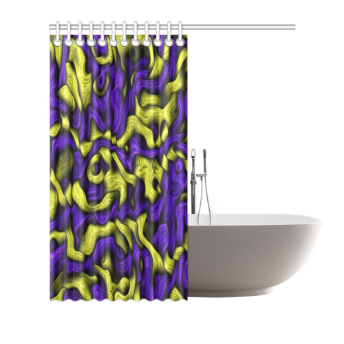 tangled blue Shower Curtain 66"x72"
