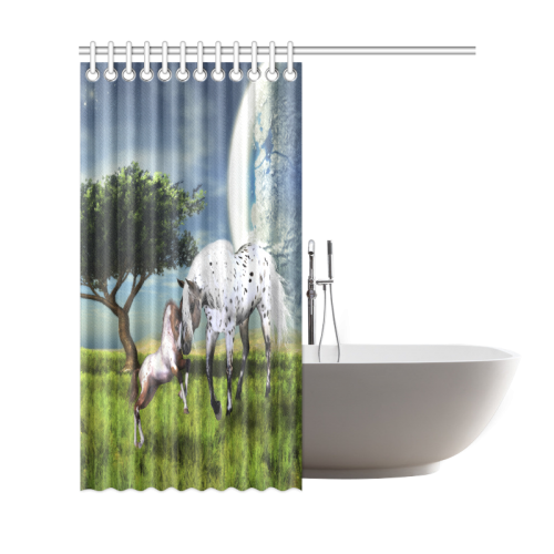 Horses Love Forever Shower Curtain 69"x72"