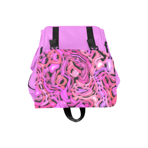 intricate emotions,hot pink Casual Shoulders Backpack (Model 1623)