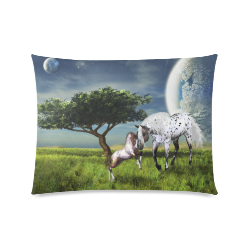 Horses Love Forever Custom Picture Pillow Case 20"x26" (one side)