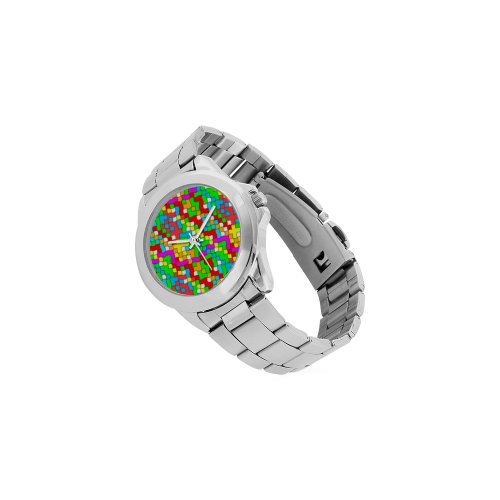 school party colorful Unisex Stainless Steel Watch(Model 103)