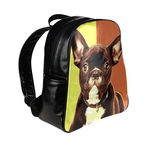 FRENCH BULLDOG Multi-Pockets Backpack (Model 1636)