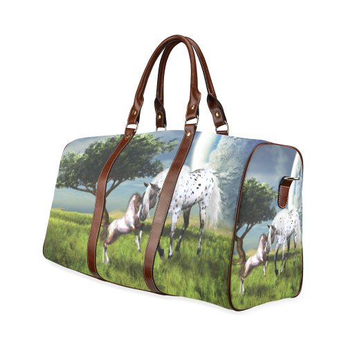 Horses Love Forever Waterproof Travel Bag/Small (Model 1639)