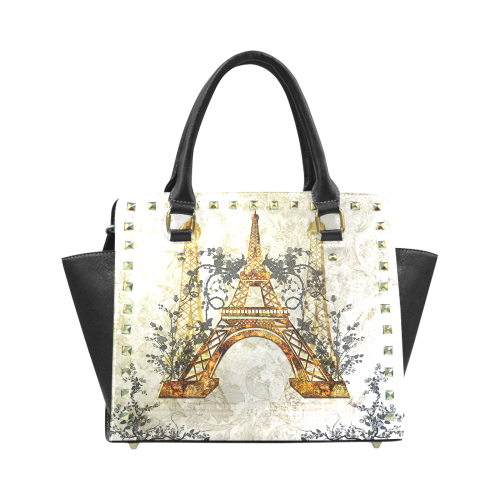 Eiffel tower Rivet Shoulder Handbag (Model 1645)