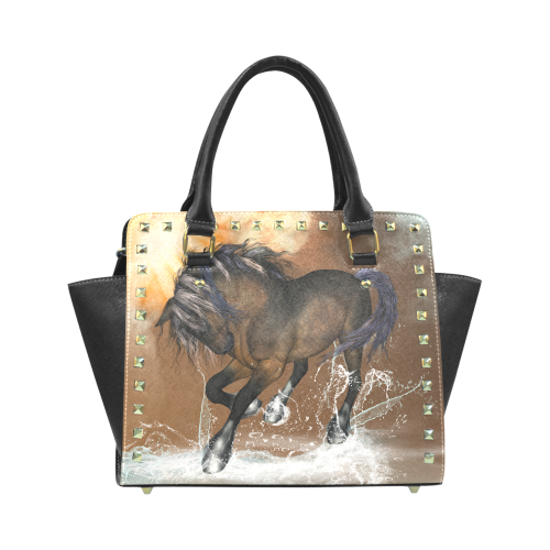 Wonderful horse Rivet Shoulder Handbag (Model 1645)