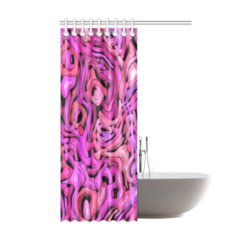 intricate emotions,hot pink Shower Curtain 48"x72"