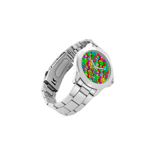 school party colorful Unisex Stainless Steel Watch(Model 103)