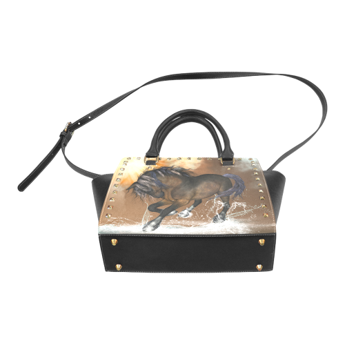 Wonderful horse Rivet Shoulder Handbag (Model 1645)