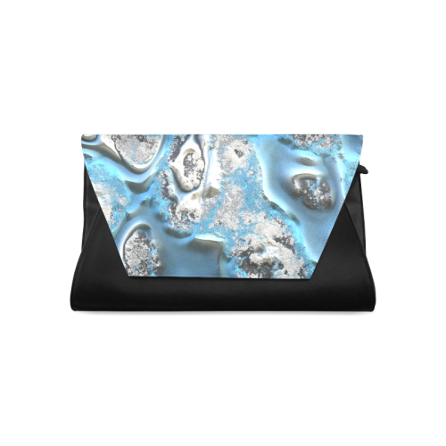 metal art 11, blue Clutch Bag (Model 1630)