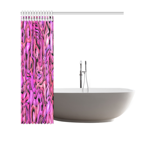 intricate emotions,hot pink Shower Curtain 69"x70"