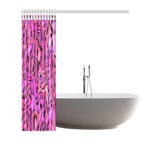 intricate emotions,hot pink Shower Curtain 72"x72"