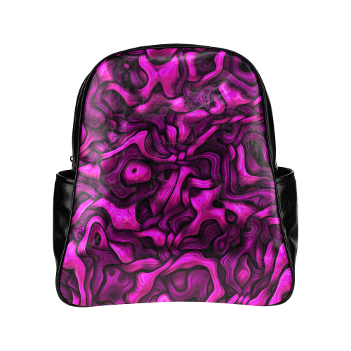 tangled pink Multi-Pockets Backpack (Model 1636)