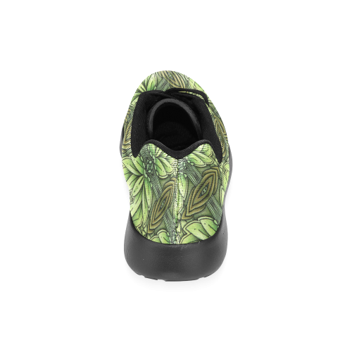 Mandy Green - Leaf Weave small foliage Women’s Running Shoes (Model 020)