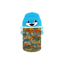 Textured retro shapes Children's Bottle