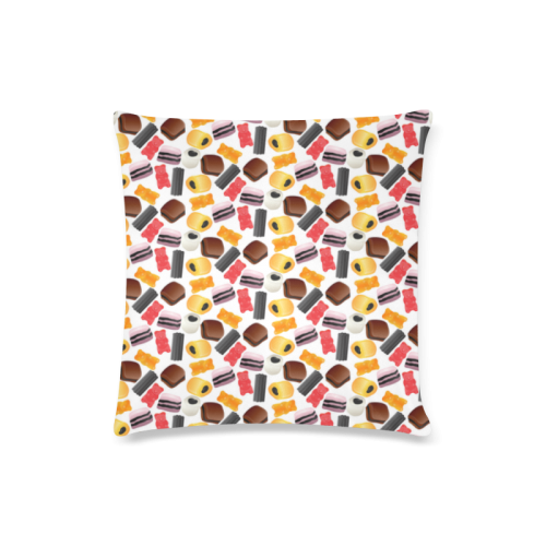 Yummy Custom Zippered Pillow Case 16"x16"(Twin Sides)