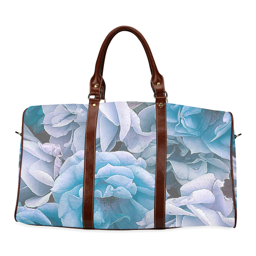 great garden roses blue Waterproof Travel Bag/Small (Model 1639)