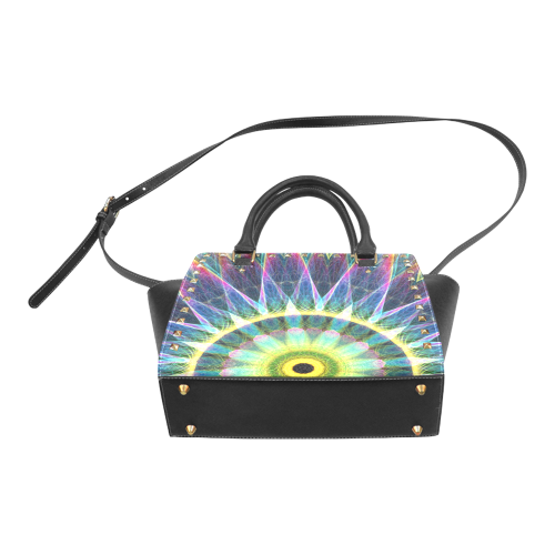 flower eye Rivet Shoulder Handbag (Model 1645)