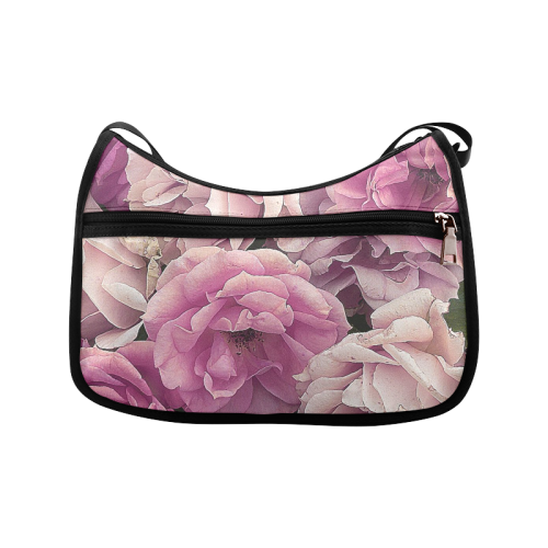 great garden roses pink Crossbody Bags (Model 1616)