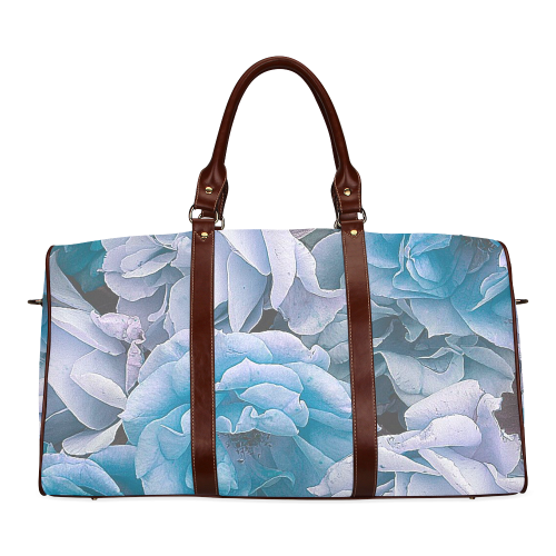 great garden roses blue Waterproof Travel Bag/Small (Model 1639)