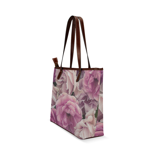 great garden roses pink Shoulder Tote Bag (Model 1646)
