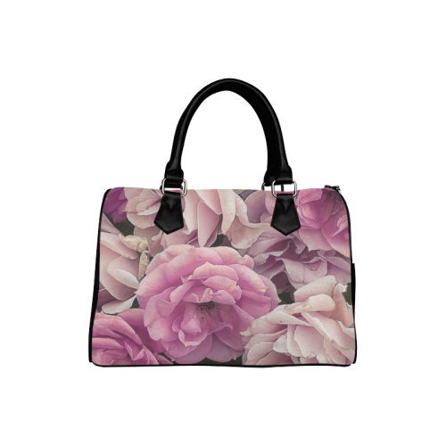 great garden roses pink Boston Handbag (Model 1621)