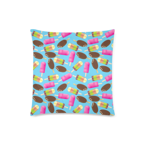 icecream Custom Zippered Pillow Case 18"x18"(Twin Sides)