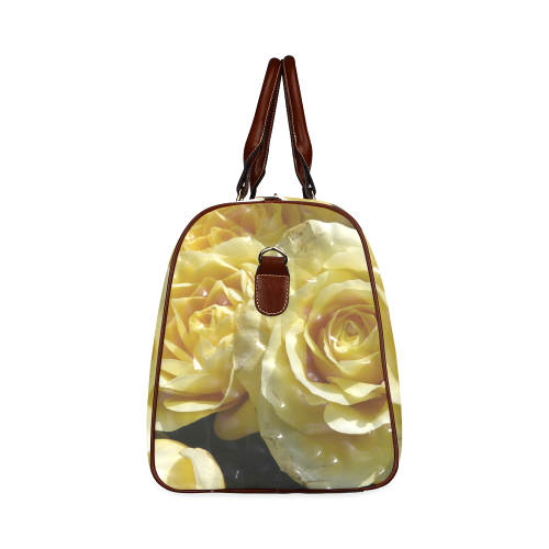 yellow roses Waterproof Travel Bag/Small (Model 1639)