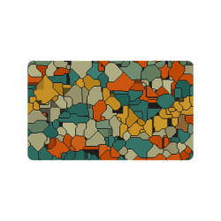 Textured retro shapes Doormat 30"x18"