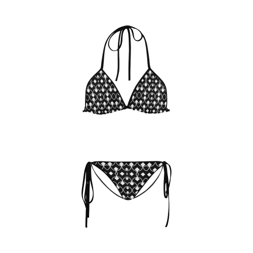 black and white Pattern 4416 Custom Bikini Swimsuit