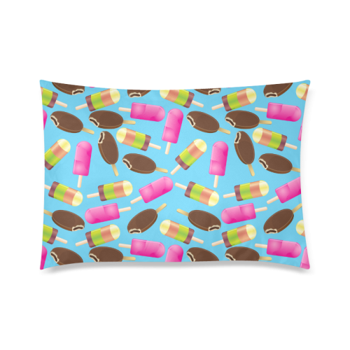 icecream Custom Zippered Pillow Case 20"x30" (one side)