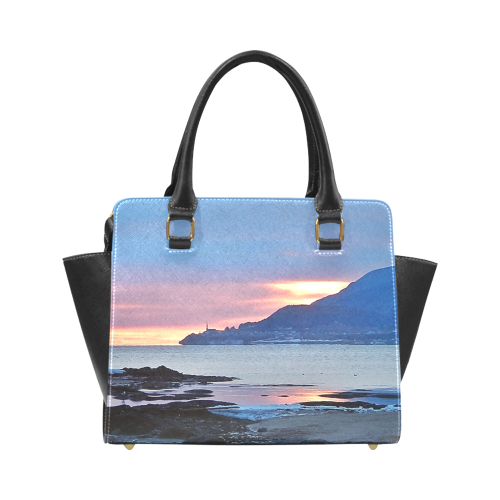 Sunrise in Tourelle Rivet Shoulder Handbag (Model 1645)