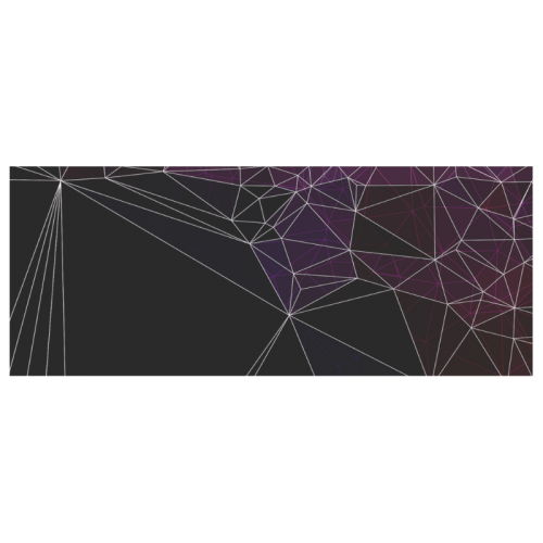 Polygons purple and black White Mug(11OZ)