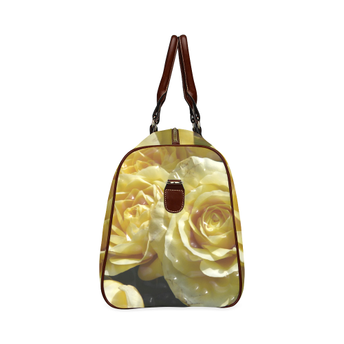 yellow roses Waterproof Travel Bag/Small (Model 1639)