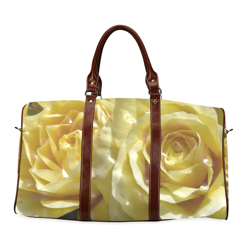 yellow roses Waterproof Travel Bag/Small (Model 1639)