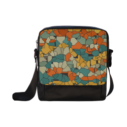 Textured retro shapes Crossbody Nylon Bags (Model 1633)
