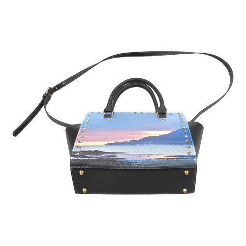 Sunrise in Tourelle Rivet Shoulder Handbag (Model 1645)