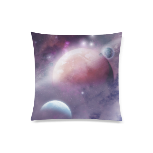 Pink Space Dream Custom Zippered Pillow Case 20"x20"(Twin Sides)