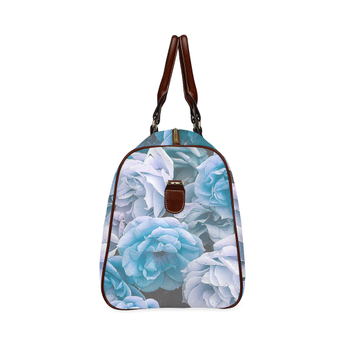 great garden roses blue Waterproof Travel Bag/Small (Model 1639)