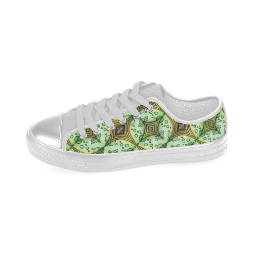 dark green canvas shoes