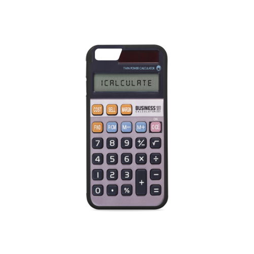Retro Vintage Scientific Calculator Novelty Rubber Case for iPhone 6/6s