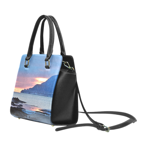 Sunrise in Tourelle Rivet Shoulder Handbag (Model 1645)