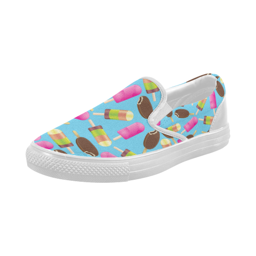 icecream Women's Slip-on Canvas Shoes (Model 019)