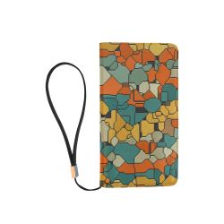 Textured retro shapes Men's Clutch Purse (Model 1638)